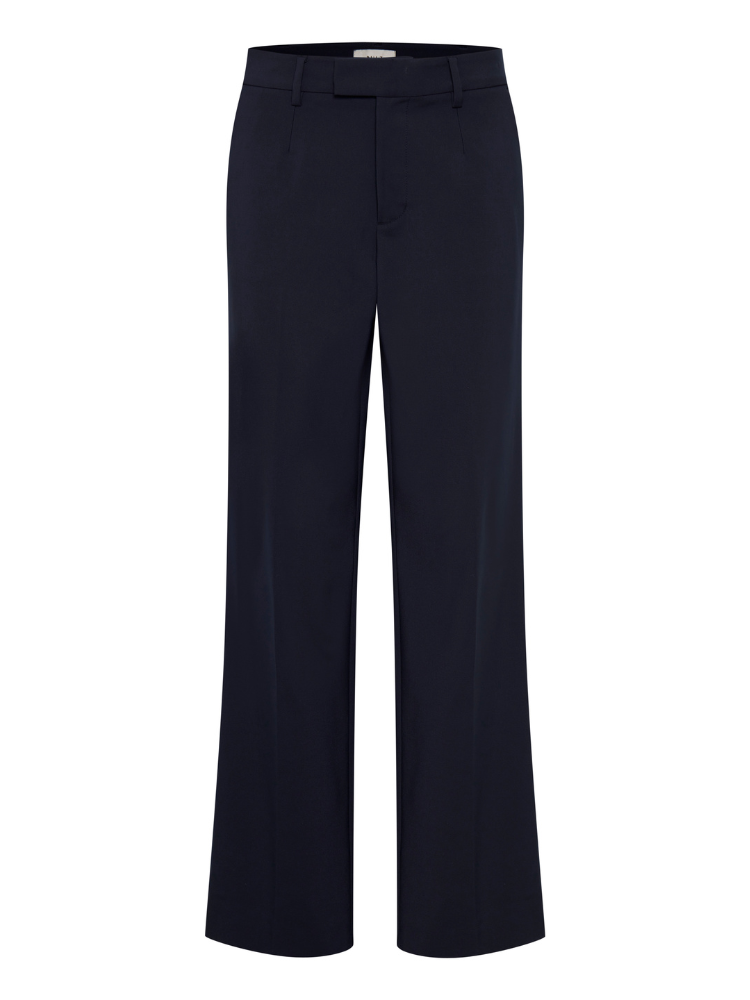 Pulz PzBindy Wide Leg Trousers Blue