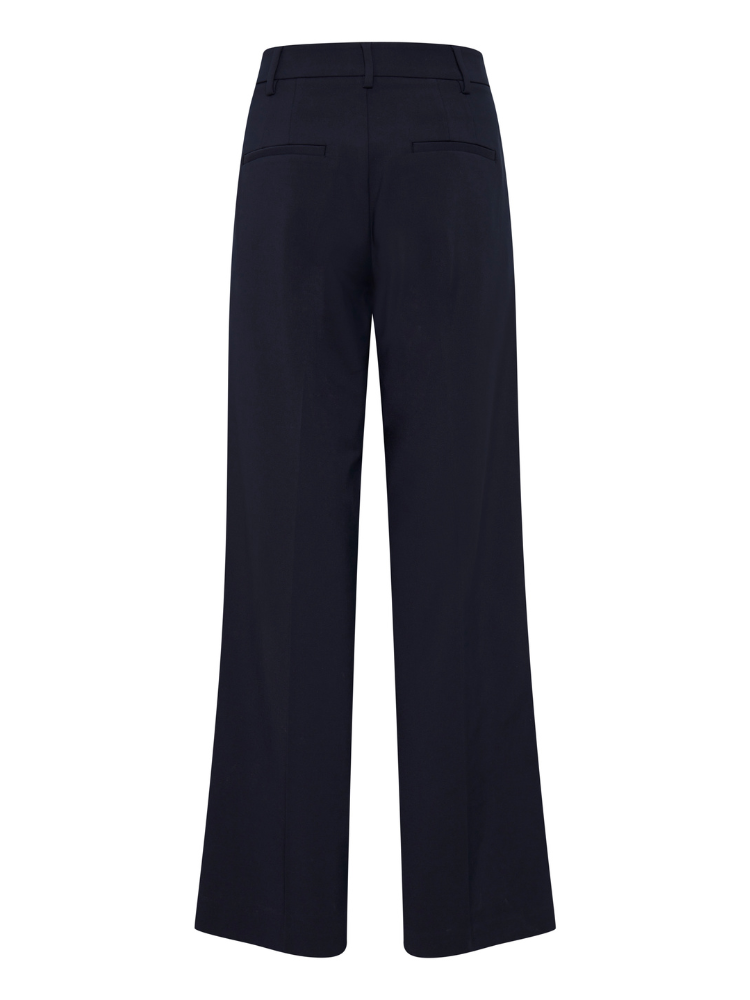 Pulz PzBindy Wide Leg Trousers Blue