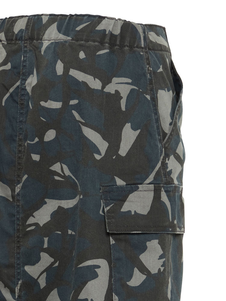 Pulz PzLian Cargo Skirt Blue &amp; Black Camouflage