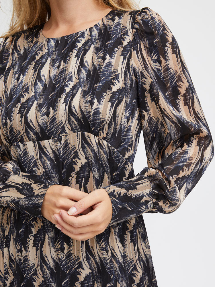 Pulz PzSabella Long Dress Frosted Almond - Renee's Pulz PzSabella Long Dress Frosted Almond - Renee's