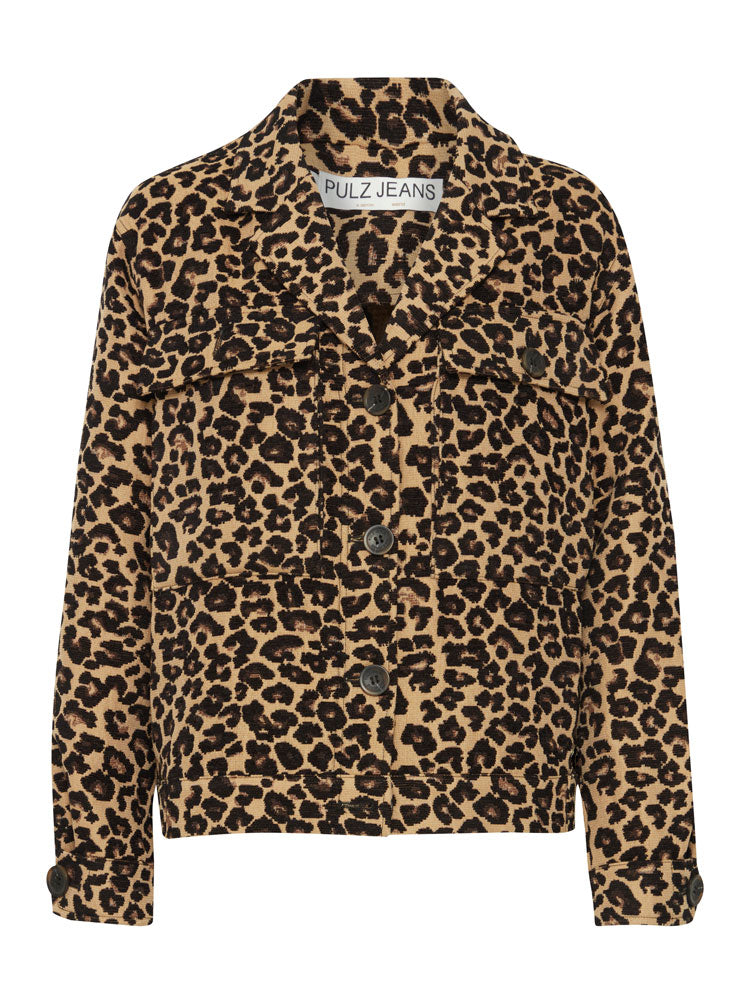 Pulz PzAlice Short Jacket Animal Print