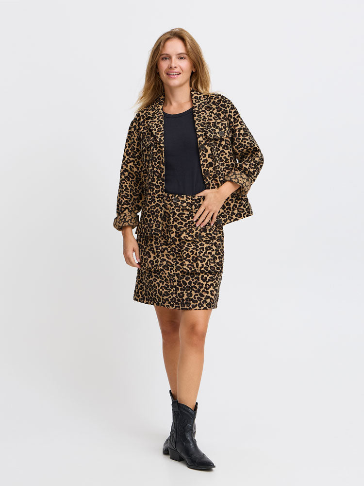 Pulz PzAlice Short Jacket Animal Print