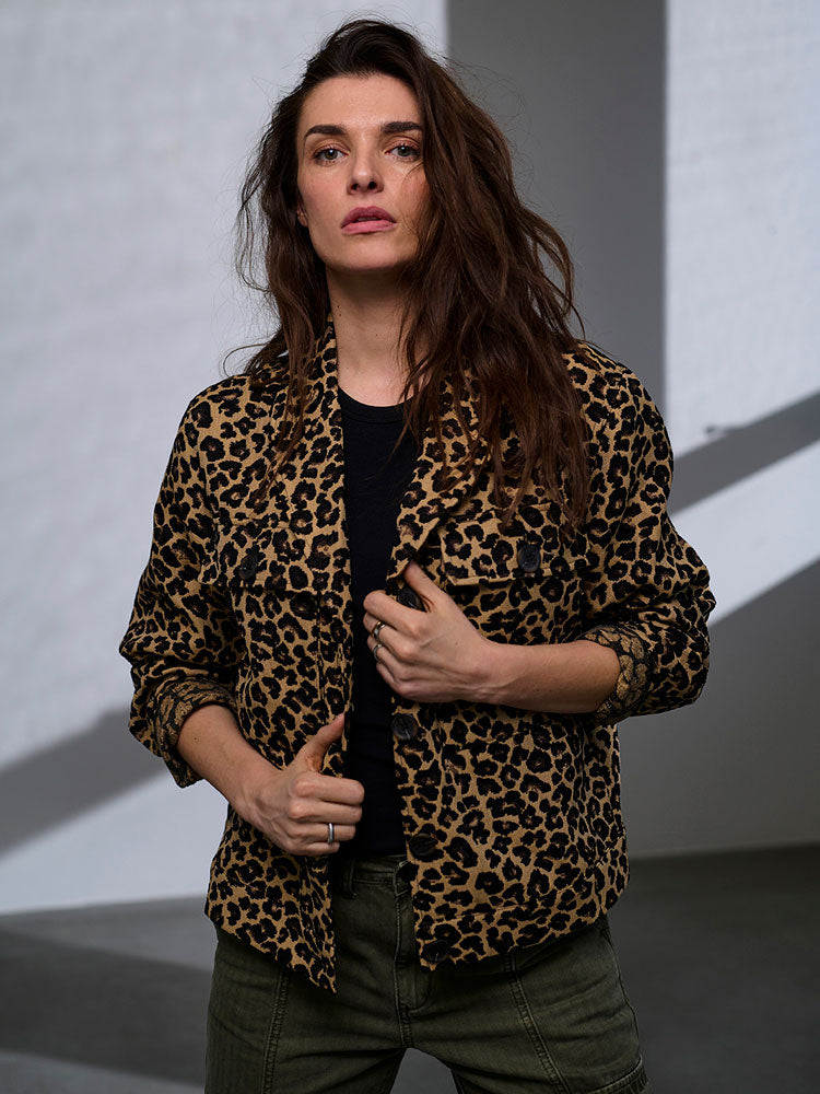 Pulz PzAlice Short Jacket Animal Print