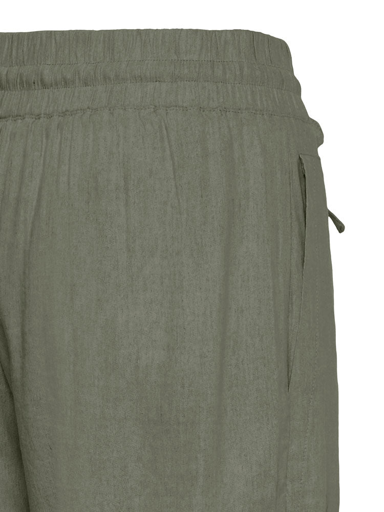 Pulz PzLuca Wide Leg Trousers Deep Lichen Green