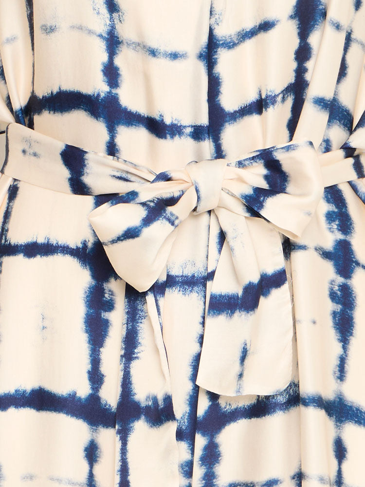 Pulz PzElani Dress Off White &amp; Navy