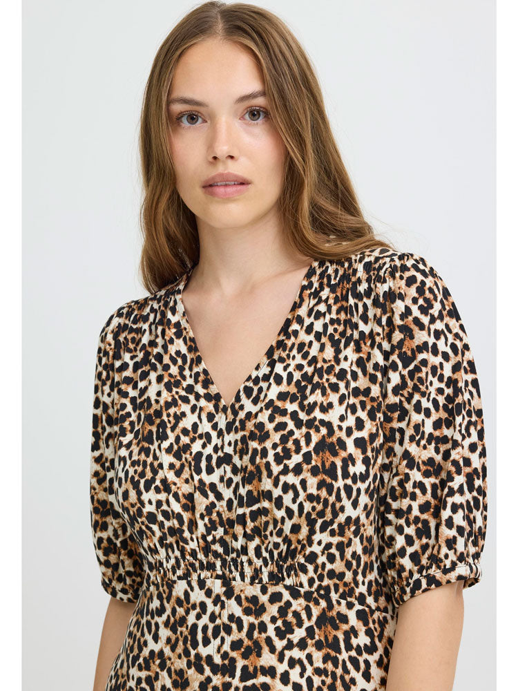 Pulz PzCharlotte Dress Animal Print