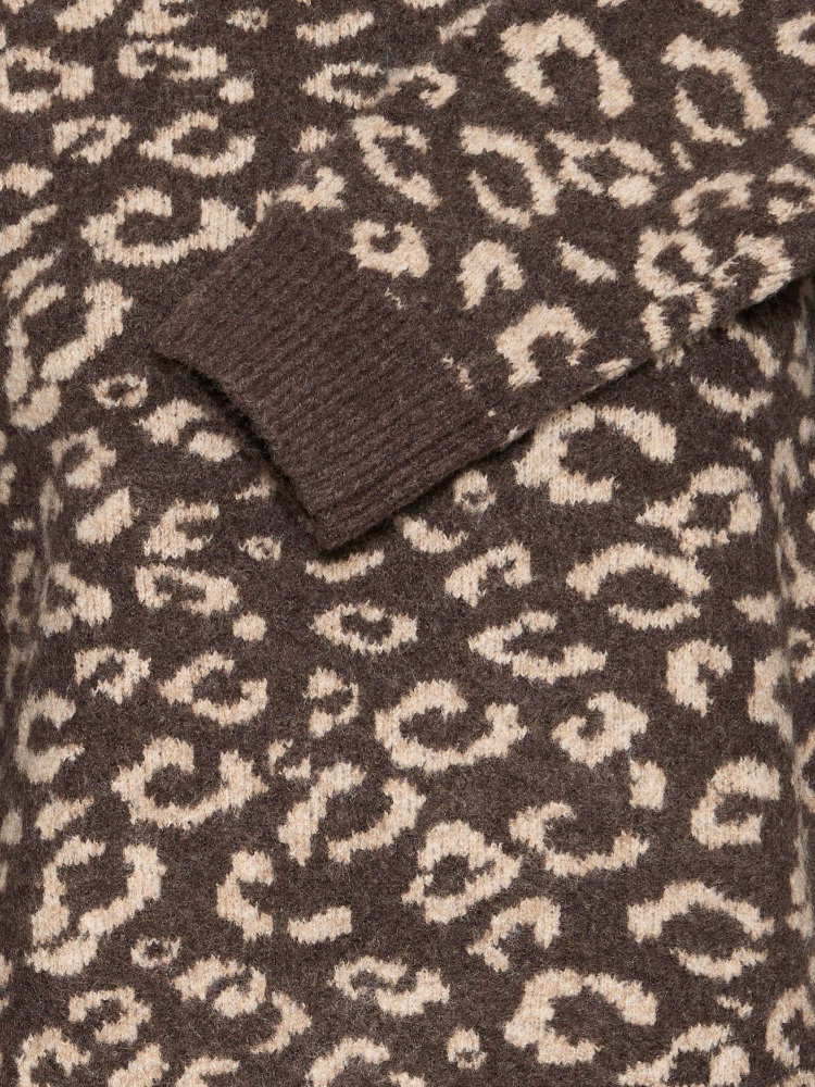 Pulz PzArtha O-Neck Pullover Animal Print