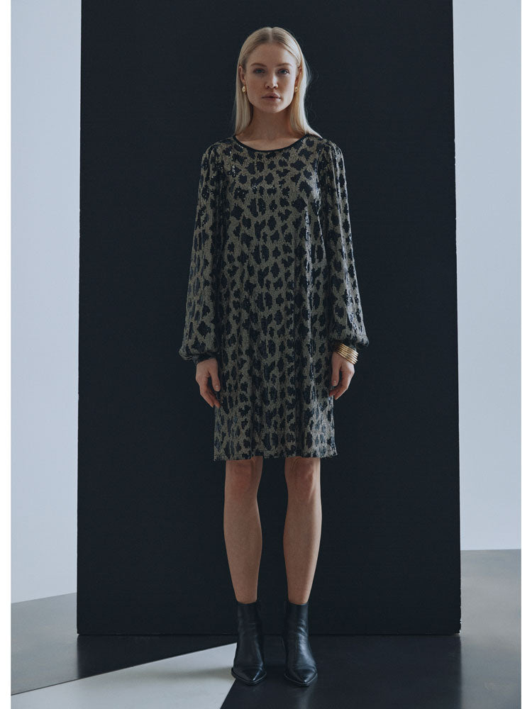 Pulz PzMorgan Sequin Dress Black