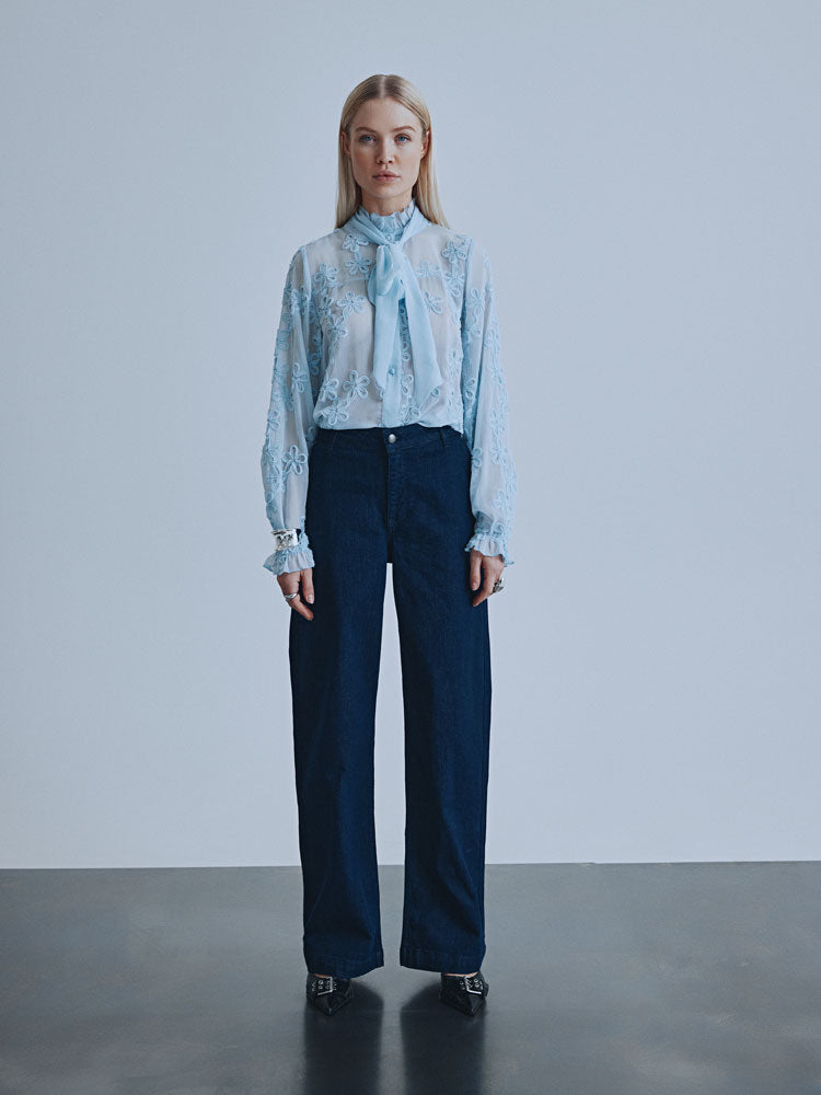 Pulz PzJiana Flower Shirt Skyway