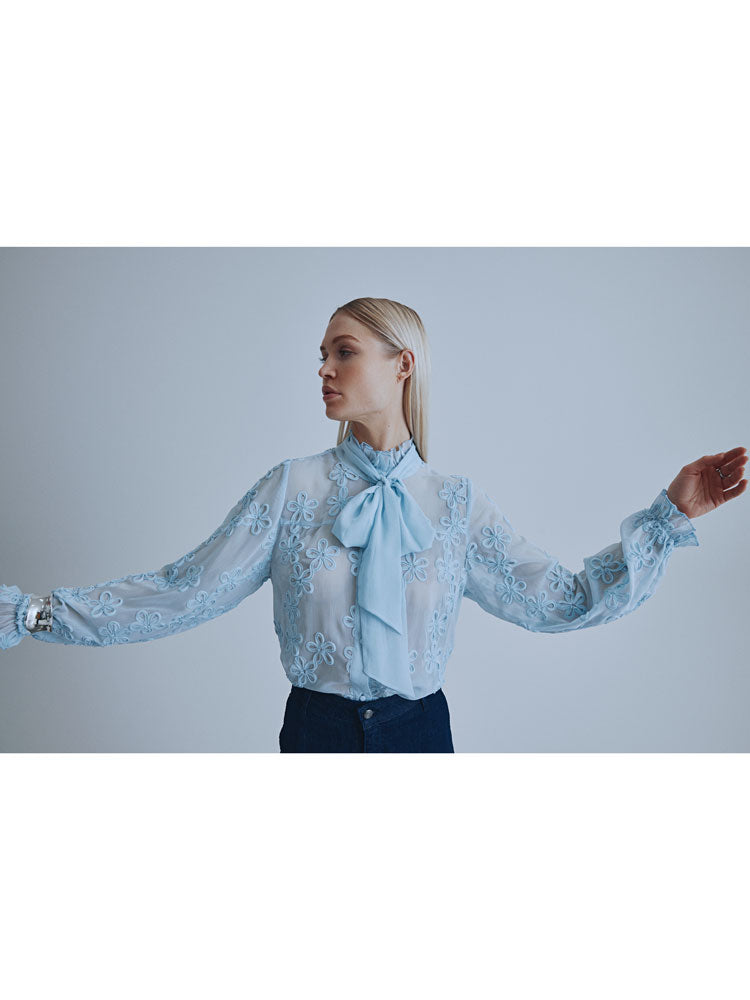 Pulz PzJiana Flower Shirt Skyway