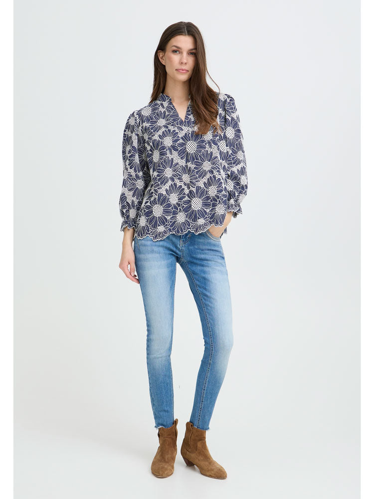 Pulz PzAdele Blouse Dark Sapphire