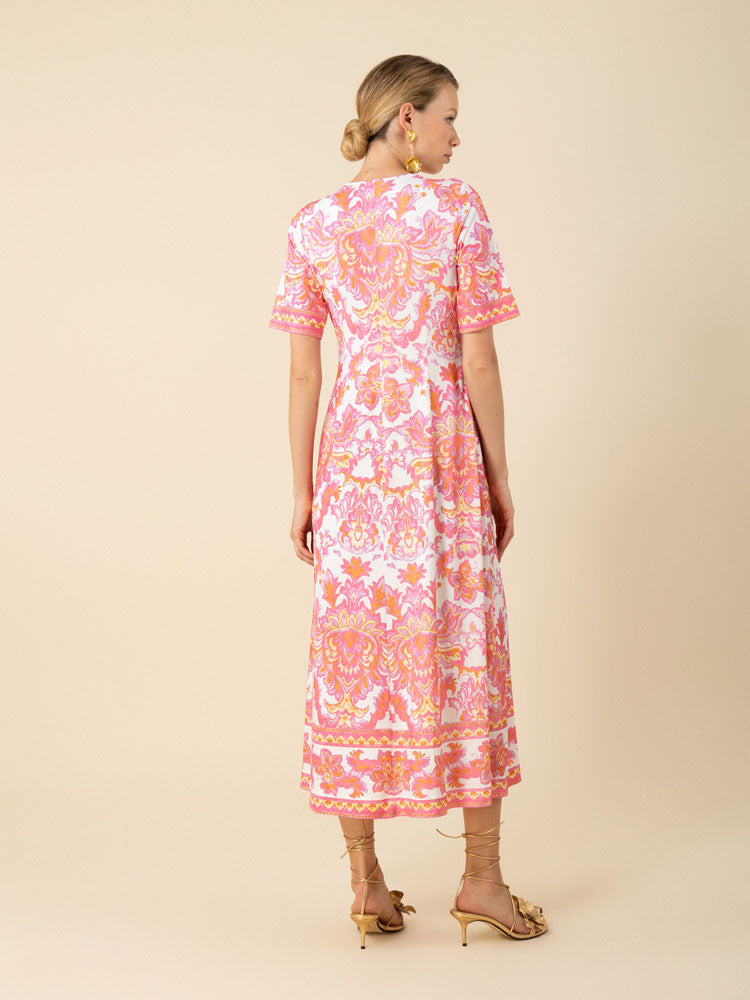 Hale Bob Bethany Dress Pink