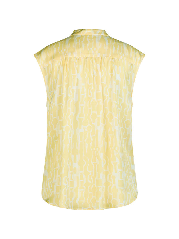 Marc Aurel Sleeveless Blouse Yellow