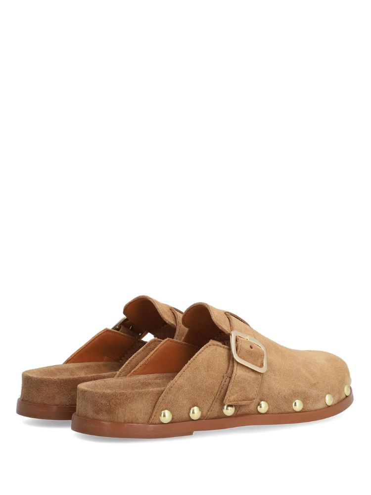 Alpe Closed Toe Suede Slider