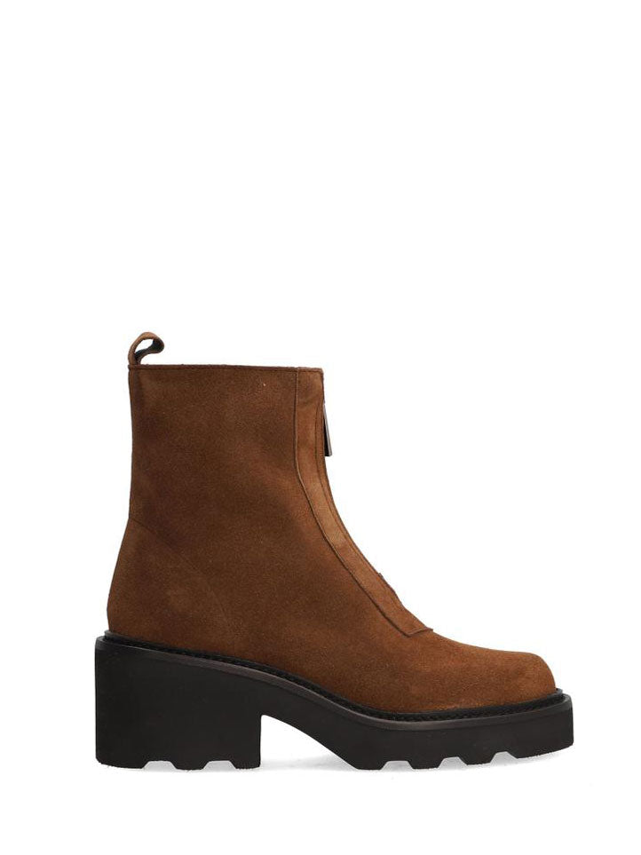 Alpe Chunky Sole Brown Boots