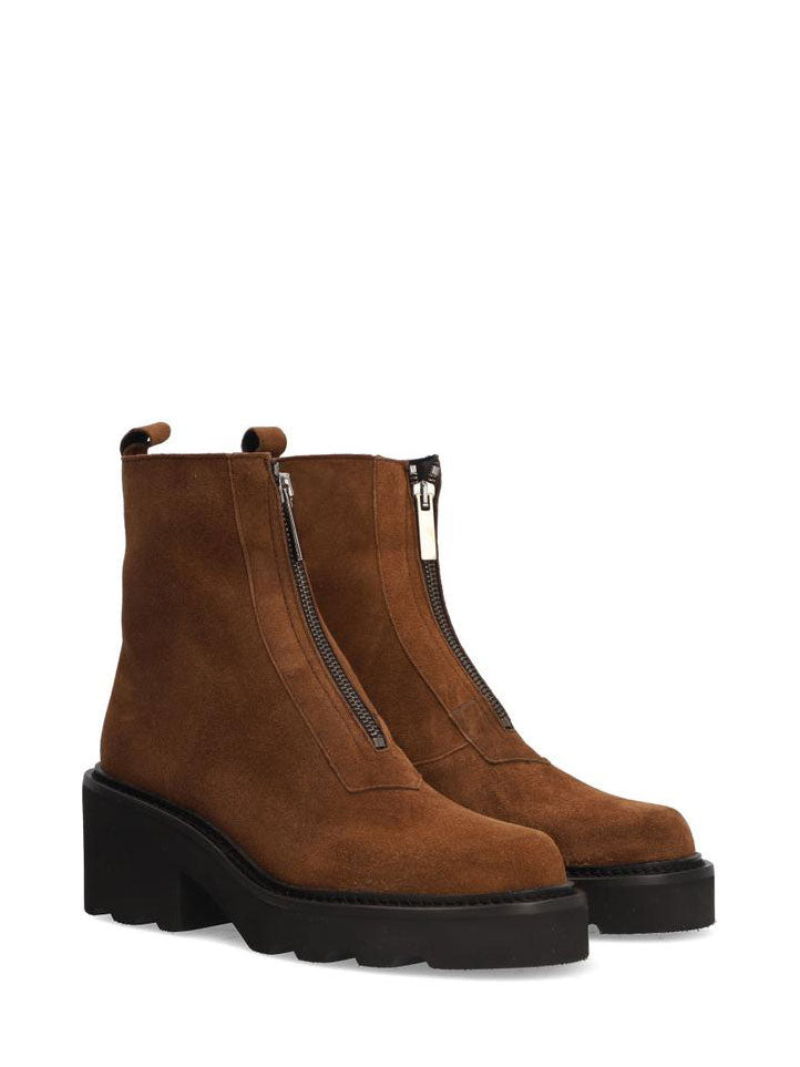 Alpe Chunky Sole Brown Boots
