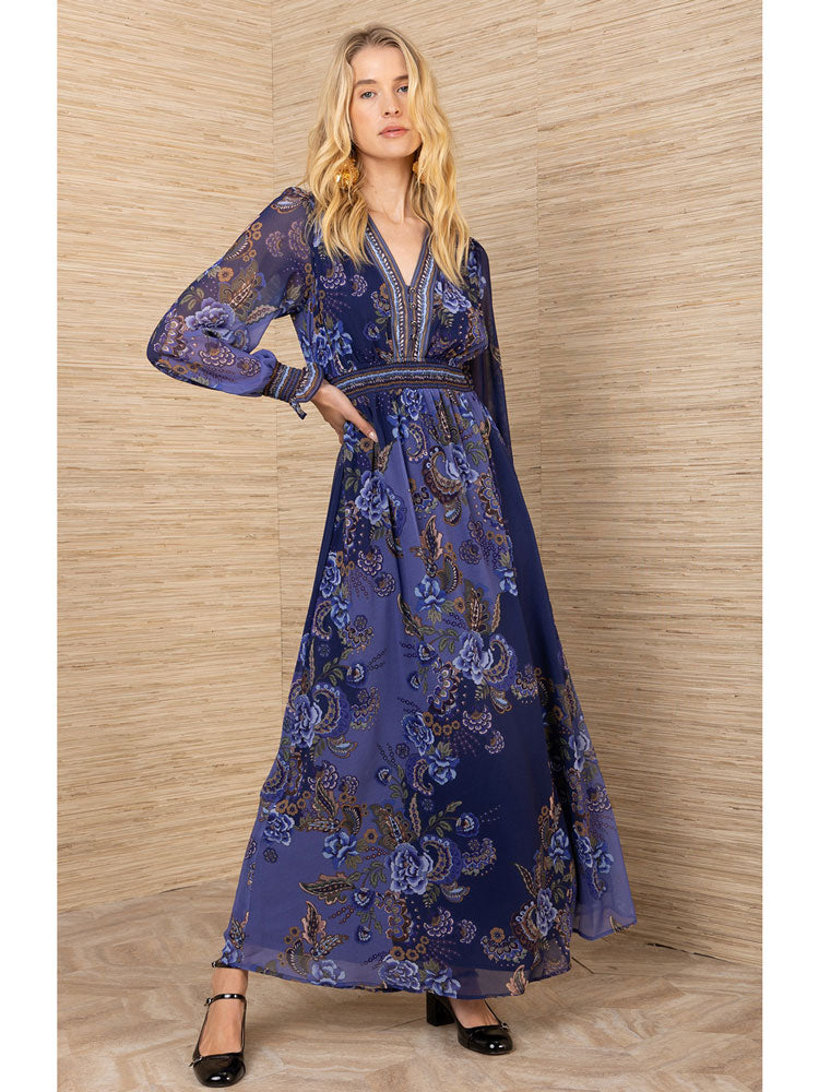 Hale Bob Paityn Dress Navy