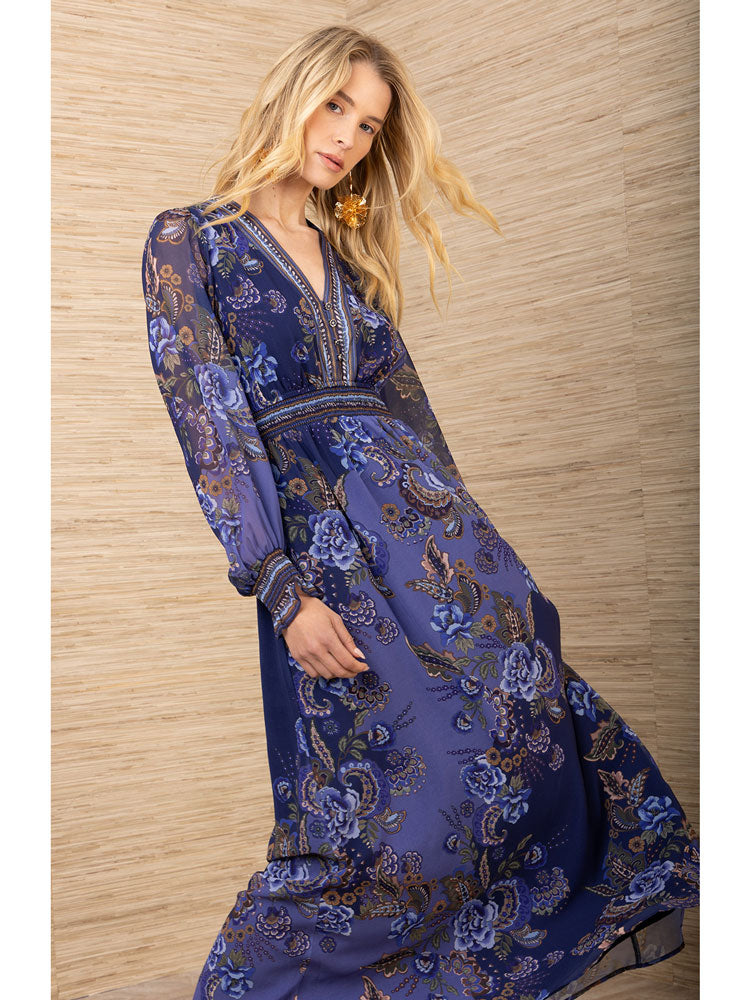 Hale Bob Paityn Dress Navy