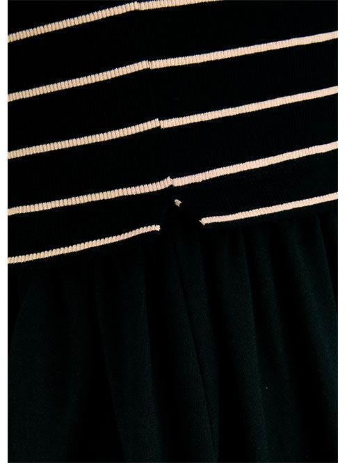 Riani Short Sleeve T-Shirt Dress Black Patterned