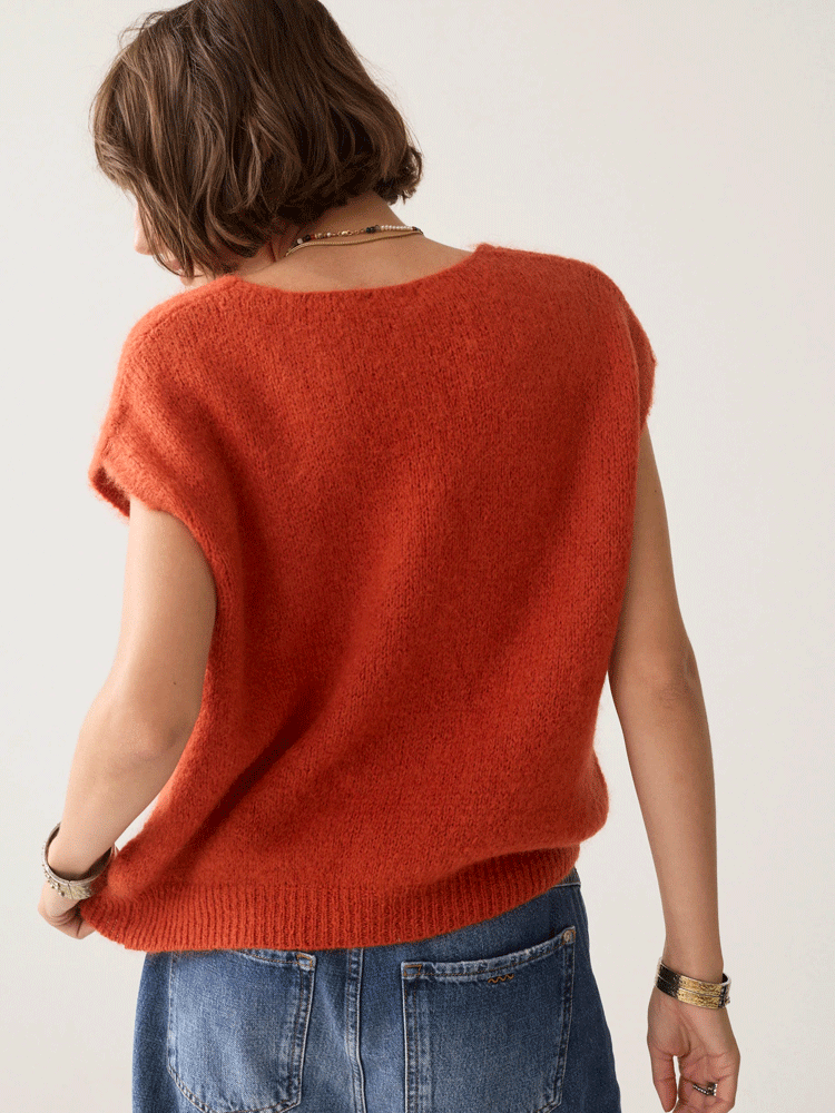Summum Spencer Slip-Over Mohair-Wool Blend