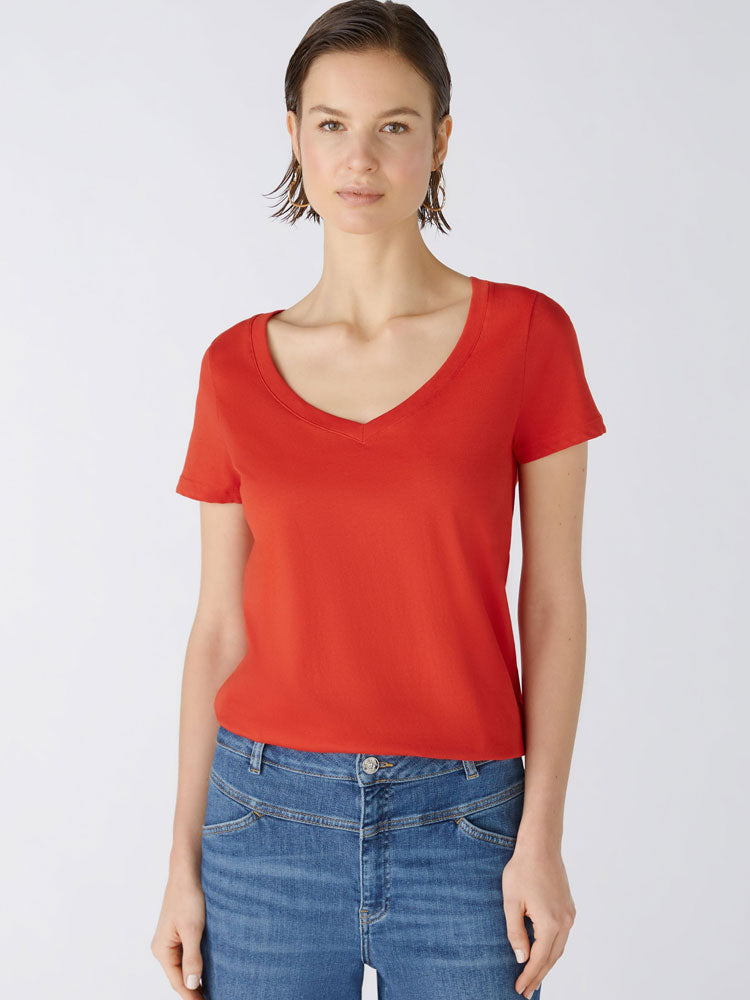 Oui Carli T-Shirt Aura Orange