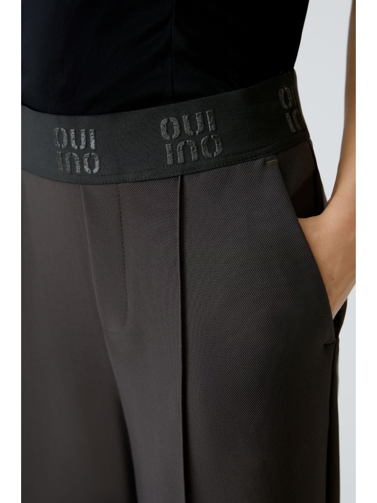 Oui Trousers Espresso