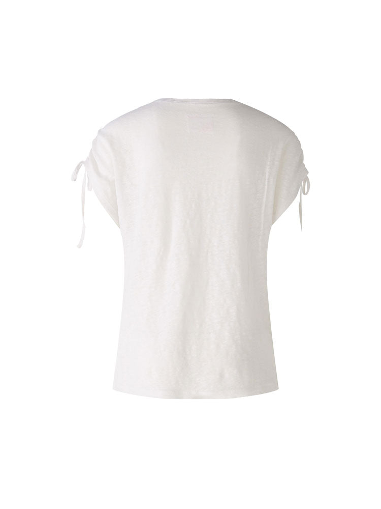 Oui Linen T-Shirt Optic White