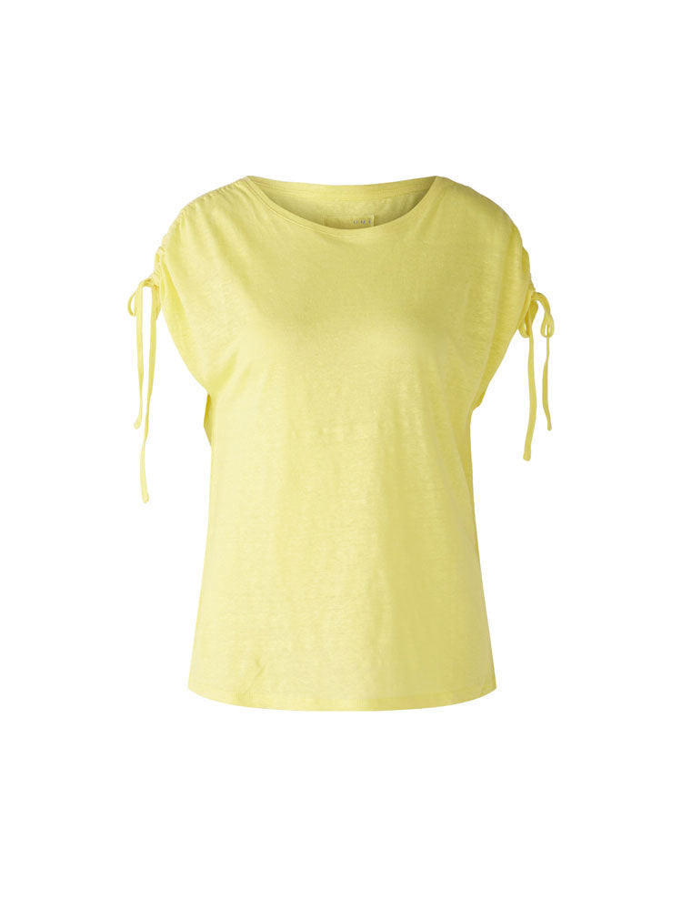 Oui Linen T-Shirt Yellow