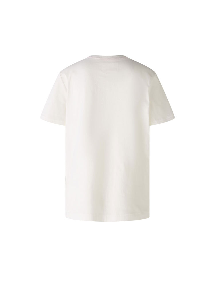 Oui Printed T-Shirt Cloud Dancer