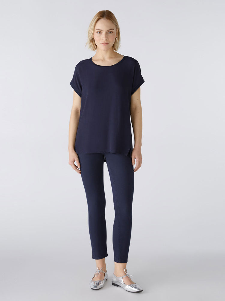 Oui Ayano Blouse Dark Blue