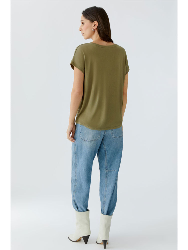 Oui AYANO Blouse Green Garden