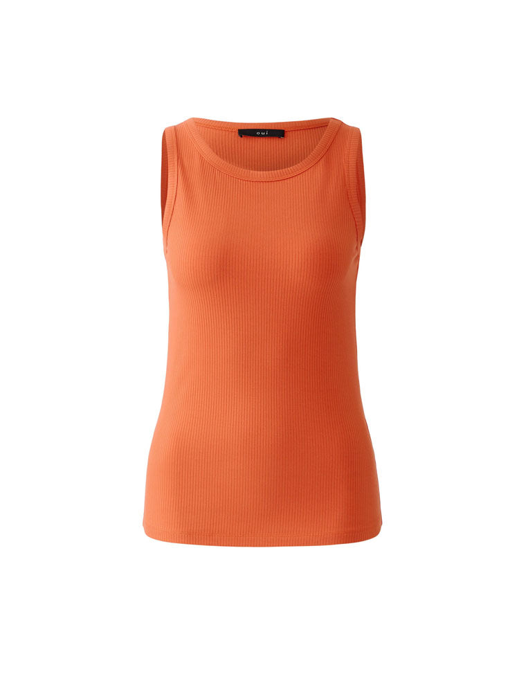 Oui Vest Top Blood Orange