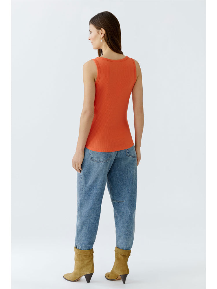 Oui Vest Top Blood Orange