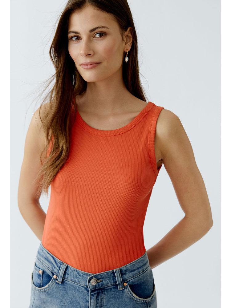 Oui Vest Top Blood Orange