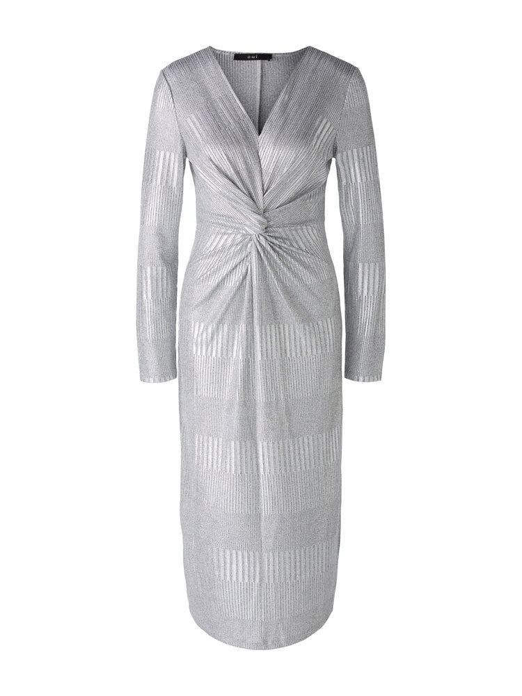 Oui Dress Silver Gunmetal