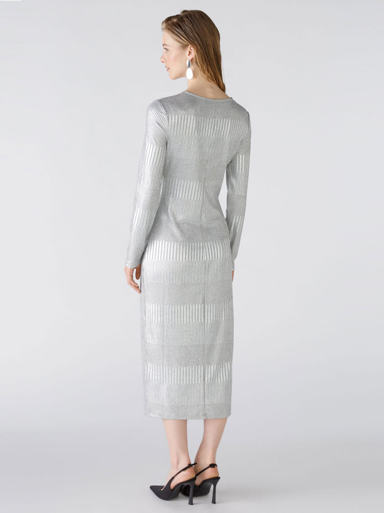 Oui Dress Silver Gunmetal