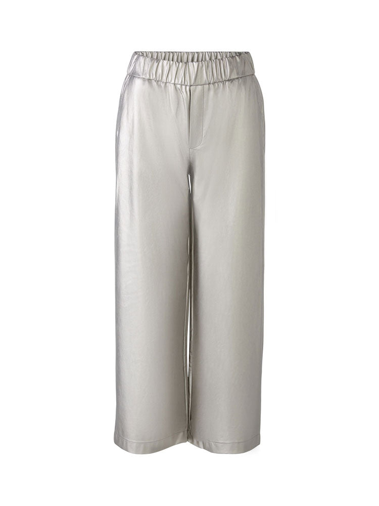 Oui Culotte Trousers Silver