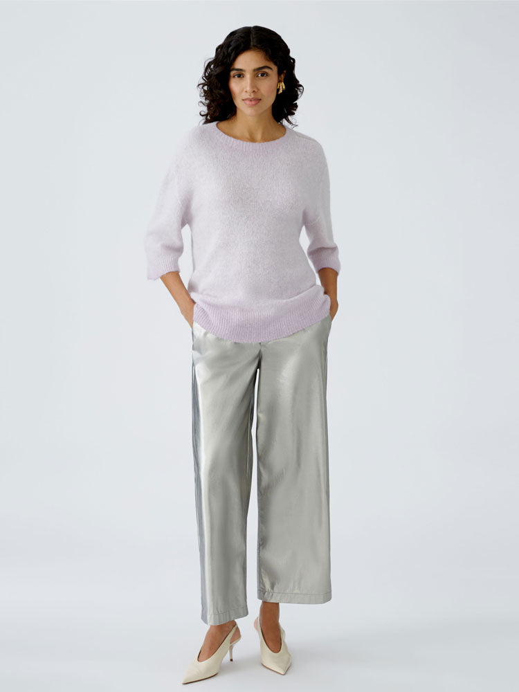 Oui Culotte Trousers Silver