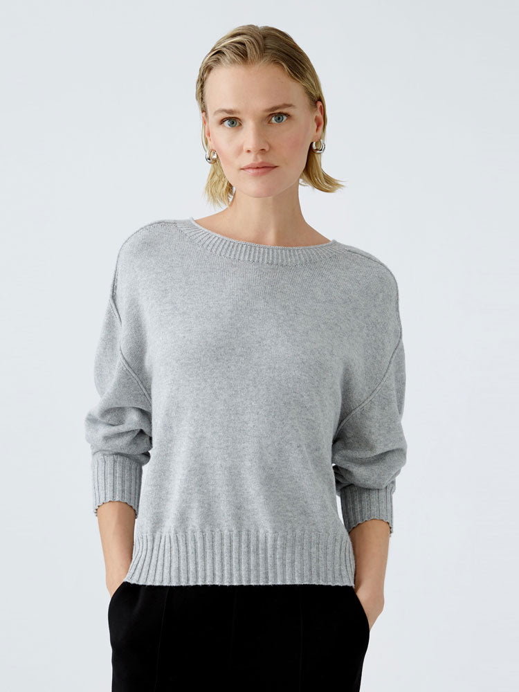 Oui Jumper Light Grey