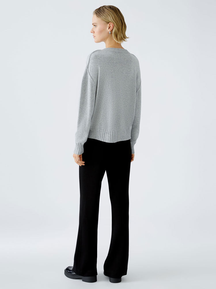 Oui Jumper Light Grey