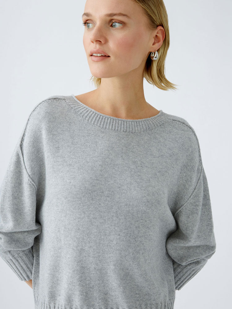 Oui Jumper Light Grey