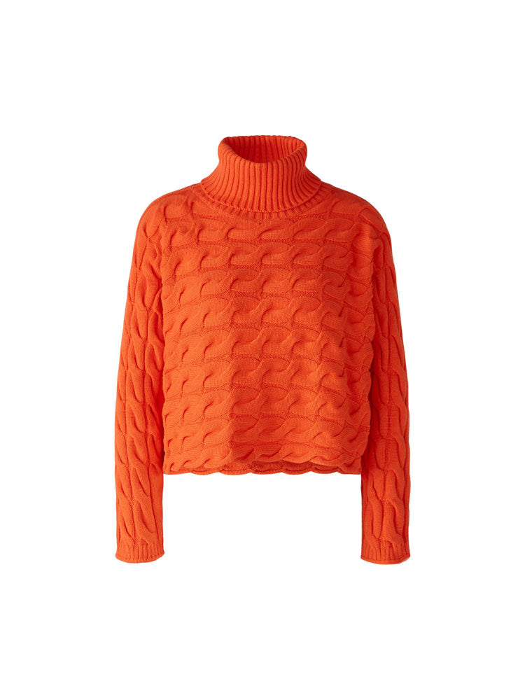 Oui Turtleneck Jumper Cherry Tomato