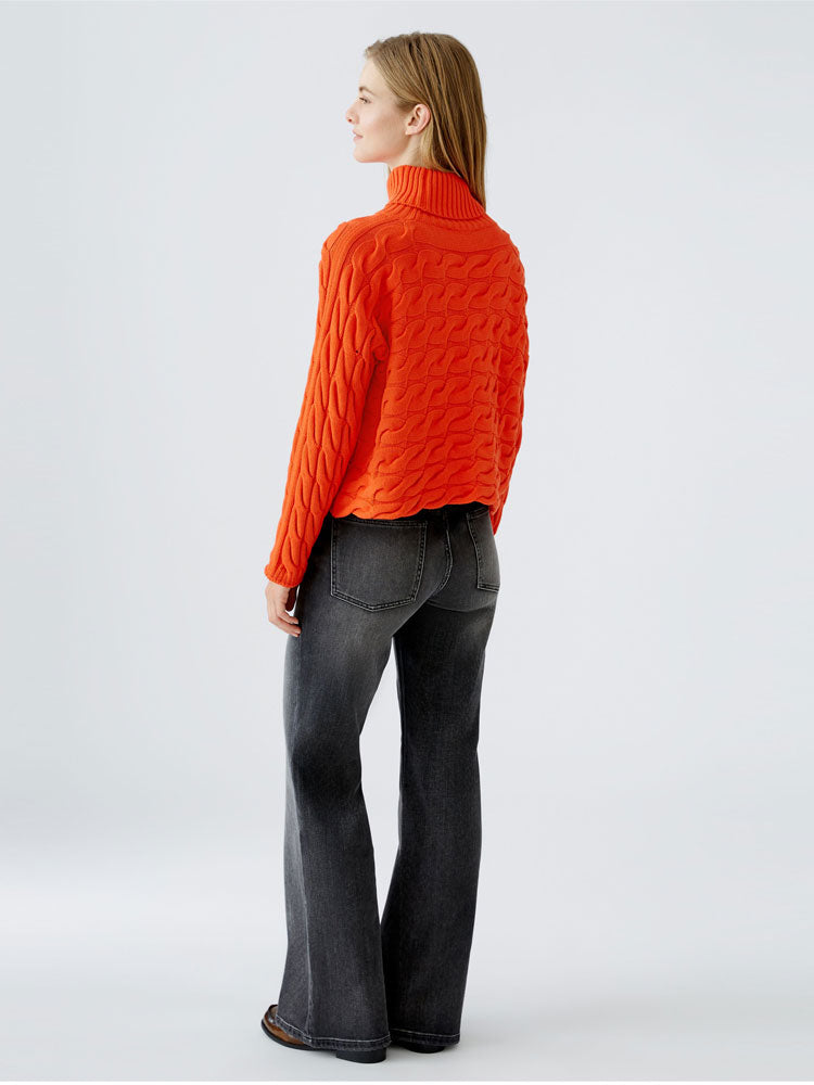 Oui Turtleneck Jumper Cherry Tomato