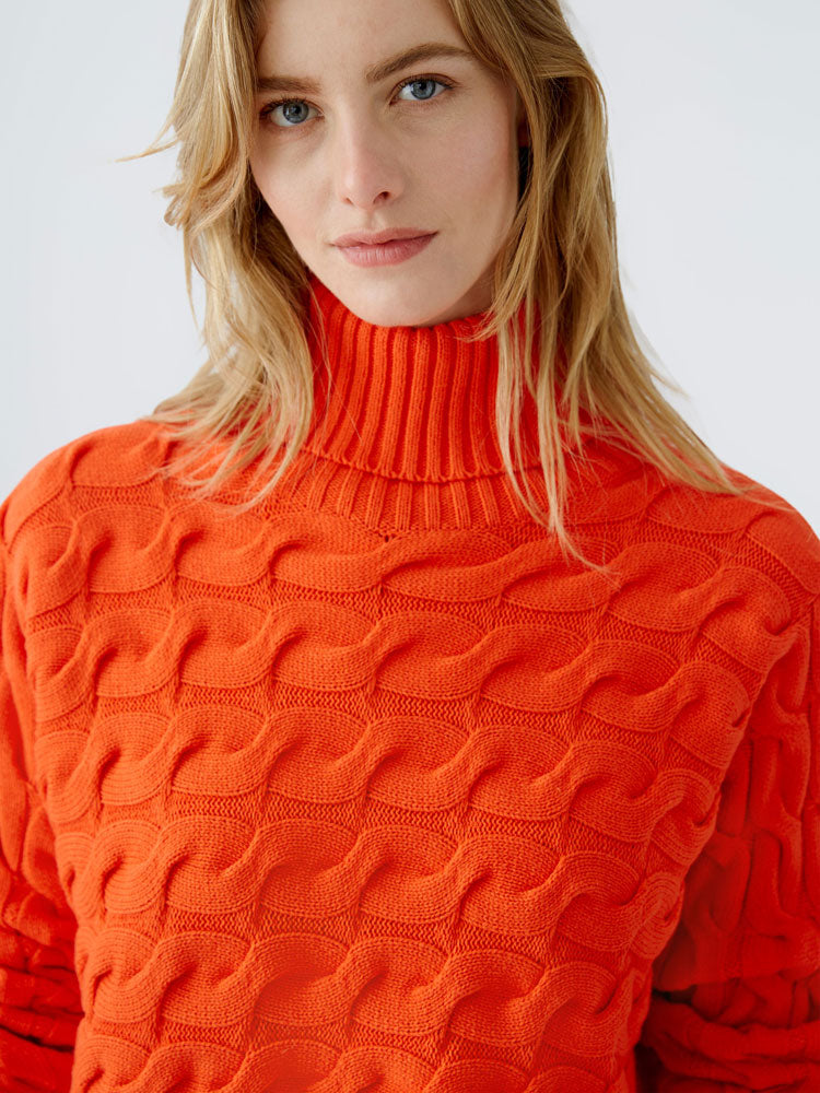 Oui Turtleneck Jumper Cherry Tomato