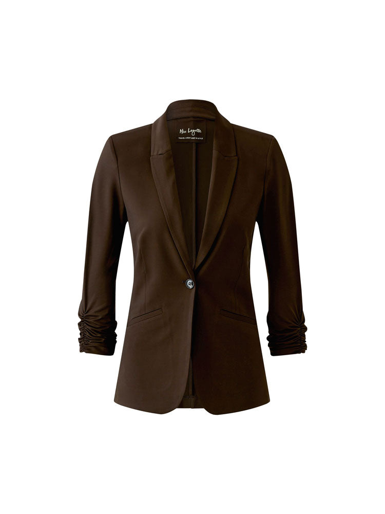 Miss Lagotte Blazer Coffee Bean
