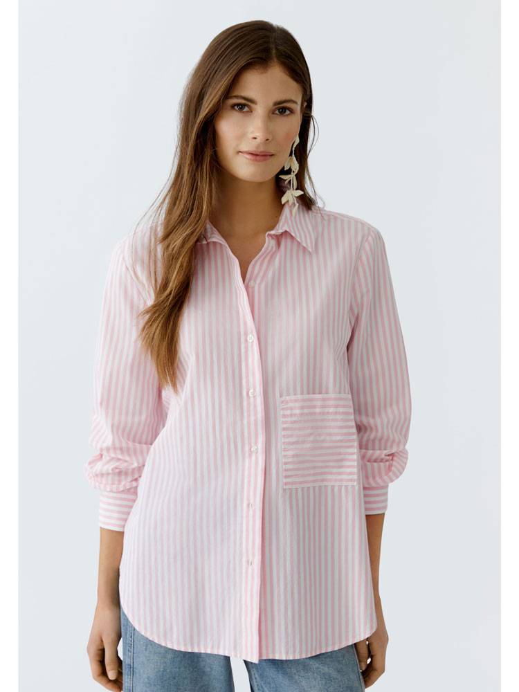 Oui Stripe Shirt Pink