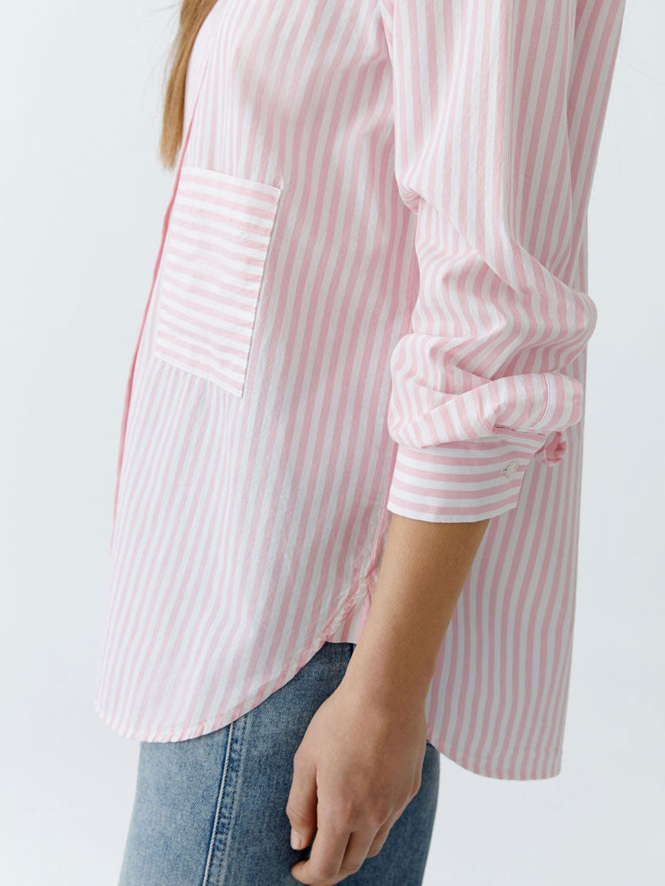 Oui Stripe Shirt Pink
