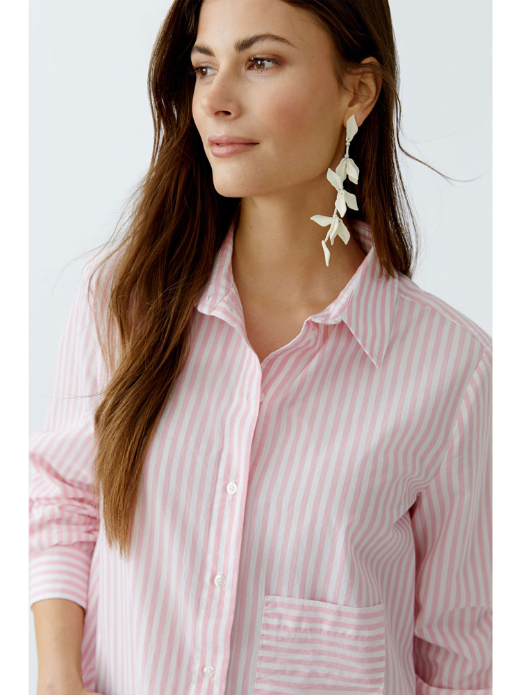 Oui Stripe Shirt Pink