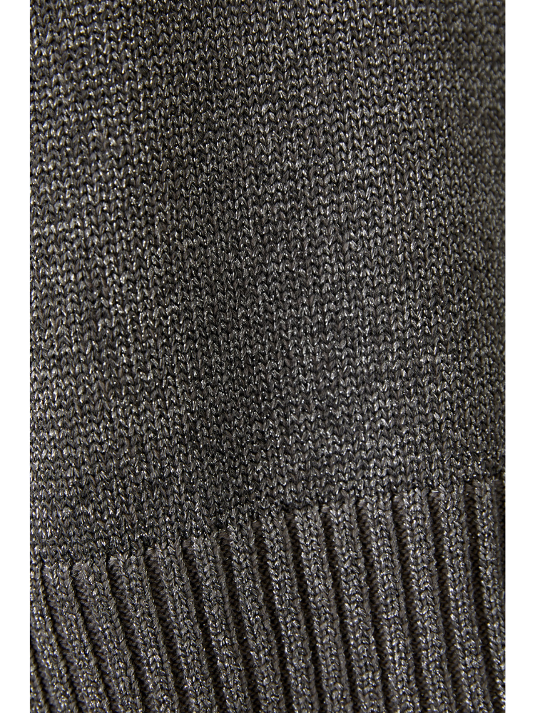 Oui Metallic Knit Taupe
