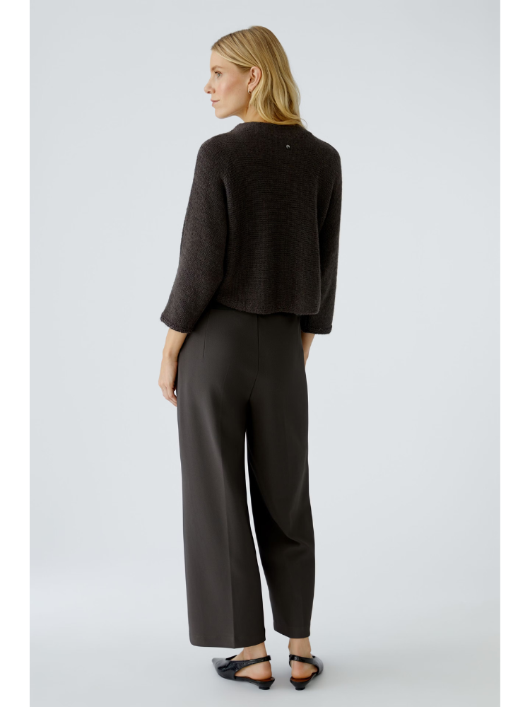Oui Cotton Blend Jumper Espresso